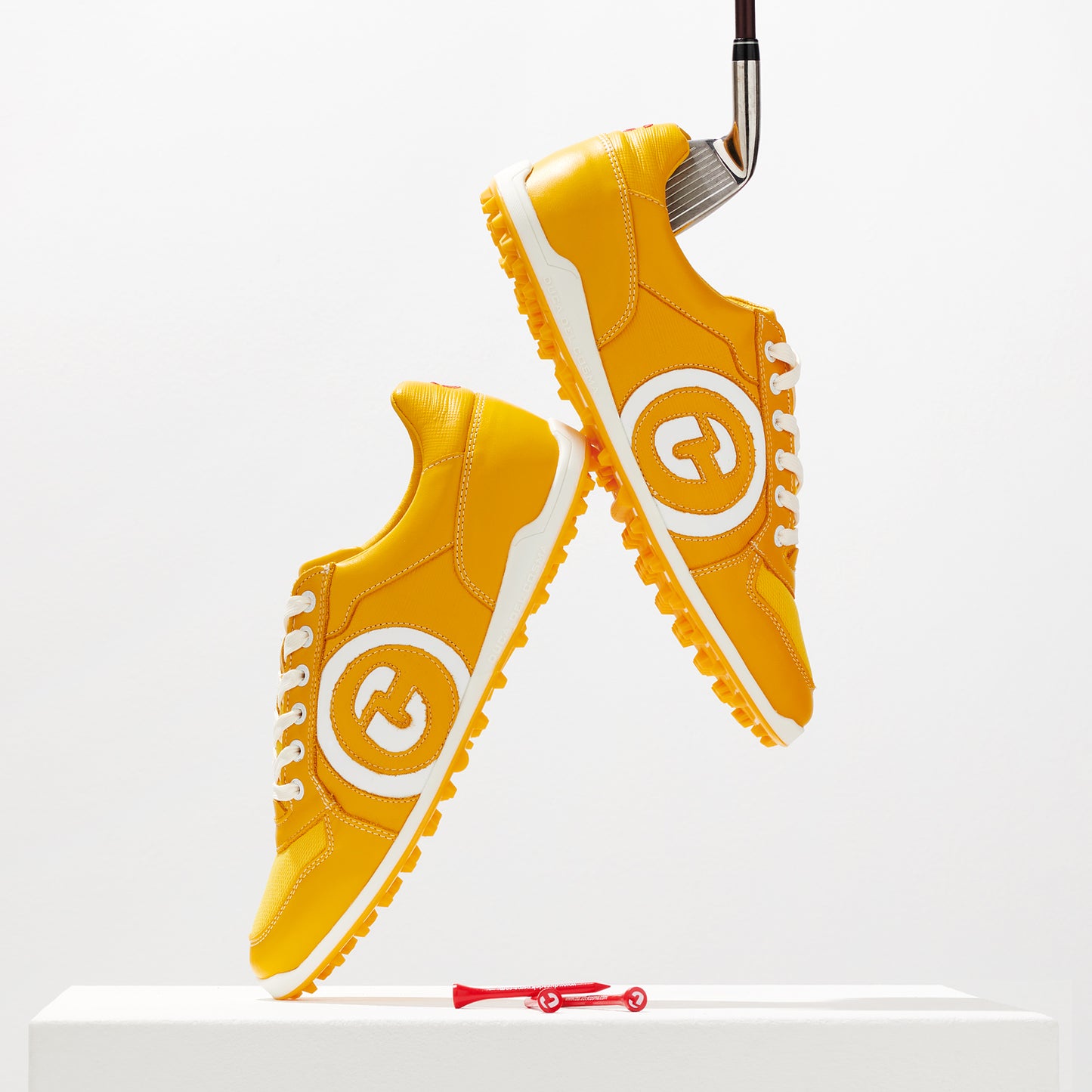 Kuba 2.0 - Yellow Men's Golf Shoes