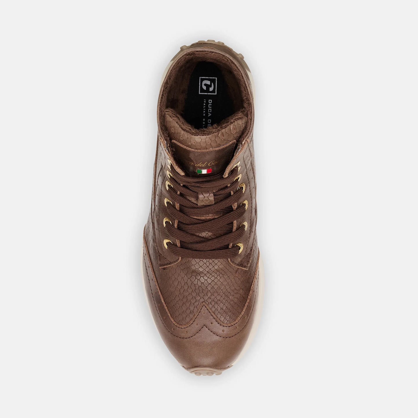 Womens Brown Golf Boot side view