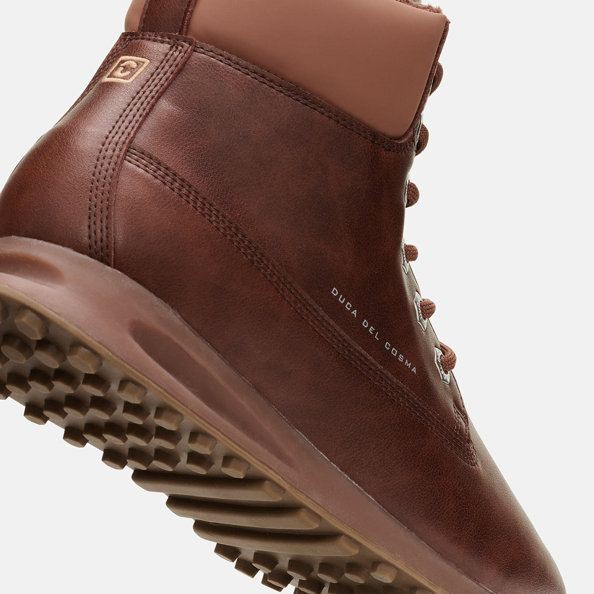 Fontana Brown Golf Boot heel view