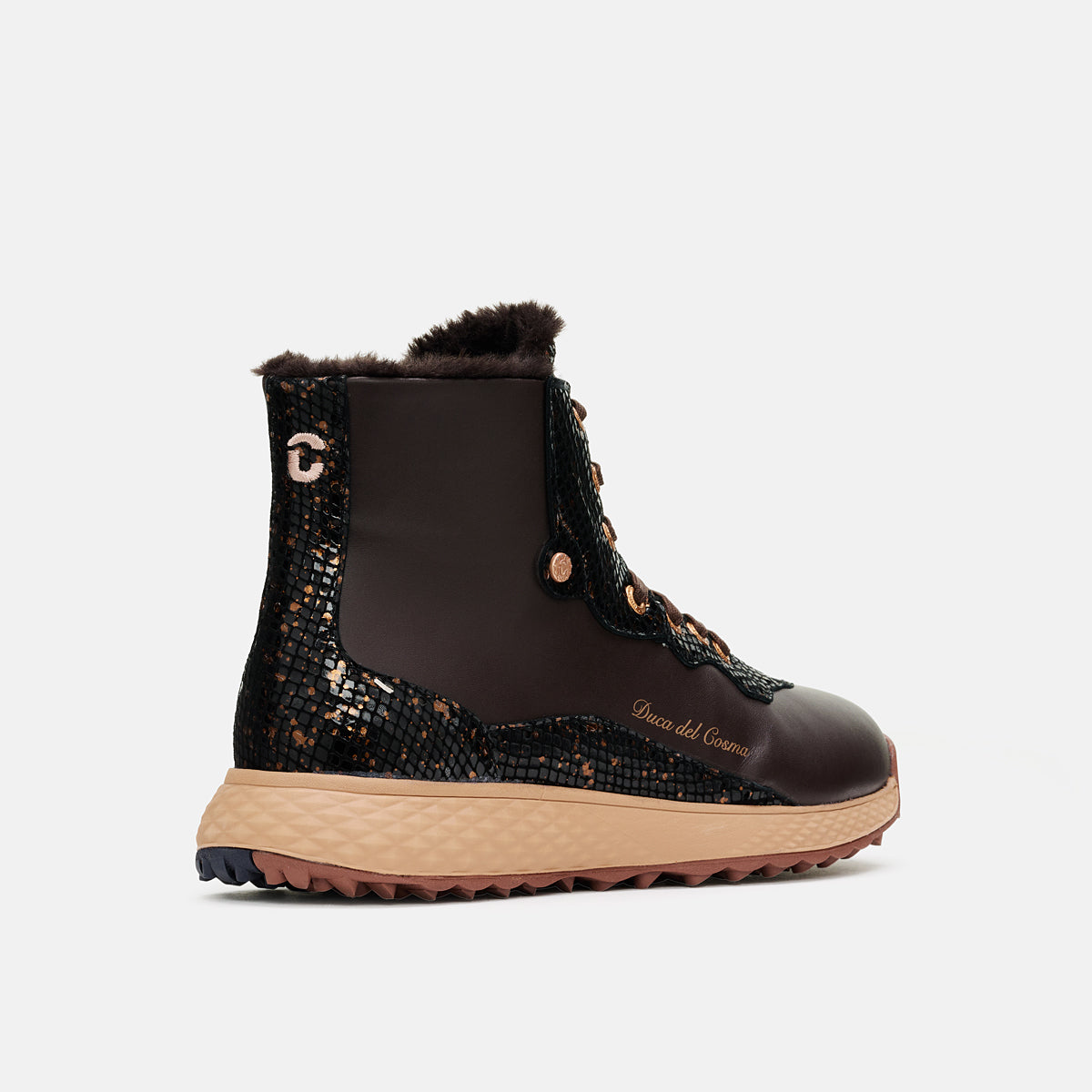 Sonesta - Brown Womens Waterproof Synthetic Golf Boot Heel