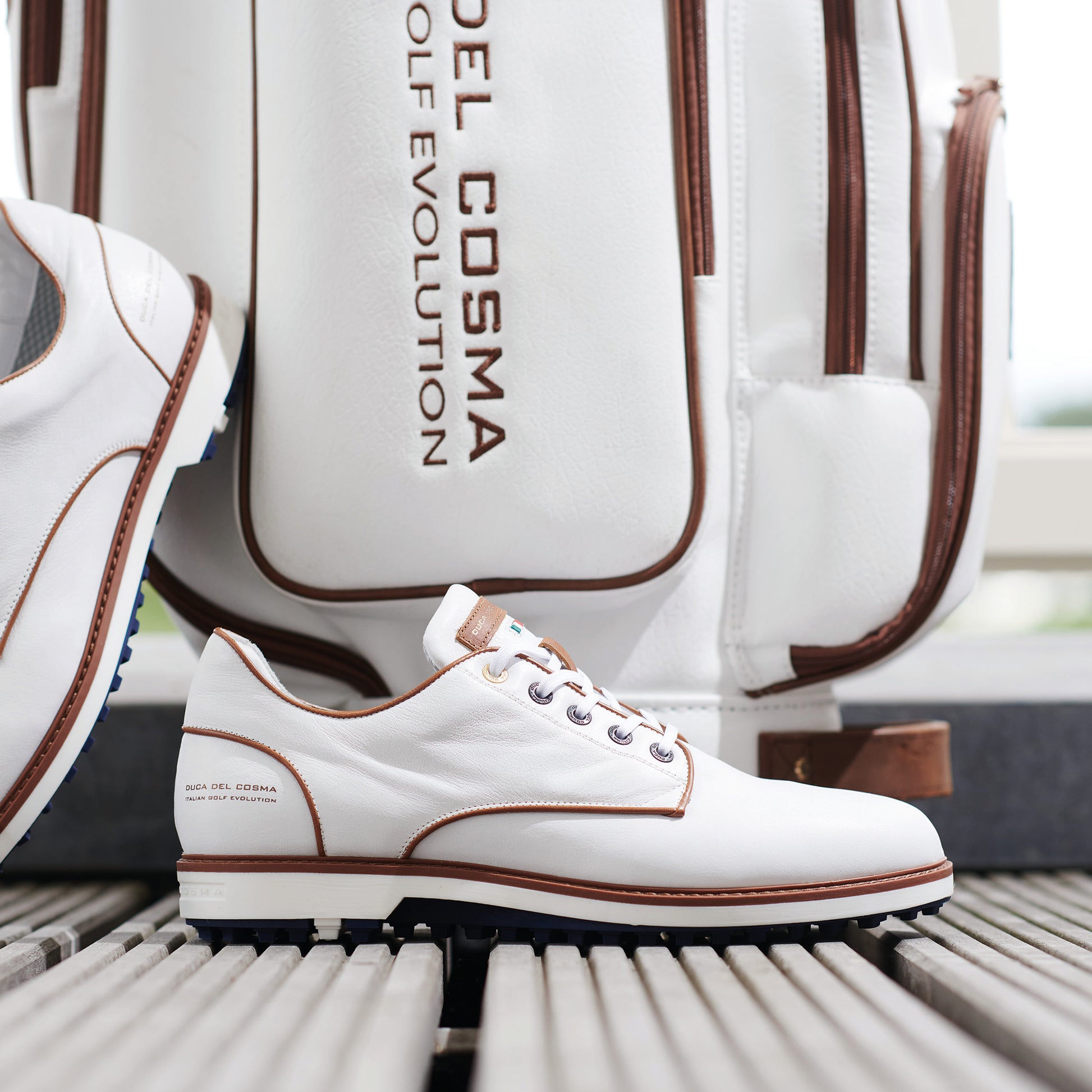 Elpaso White - Men's Golf Shoe