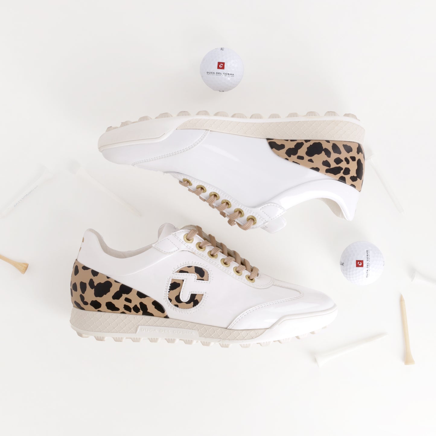 King Cheetah White - Women's Golf Shoe 