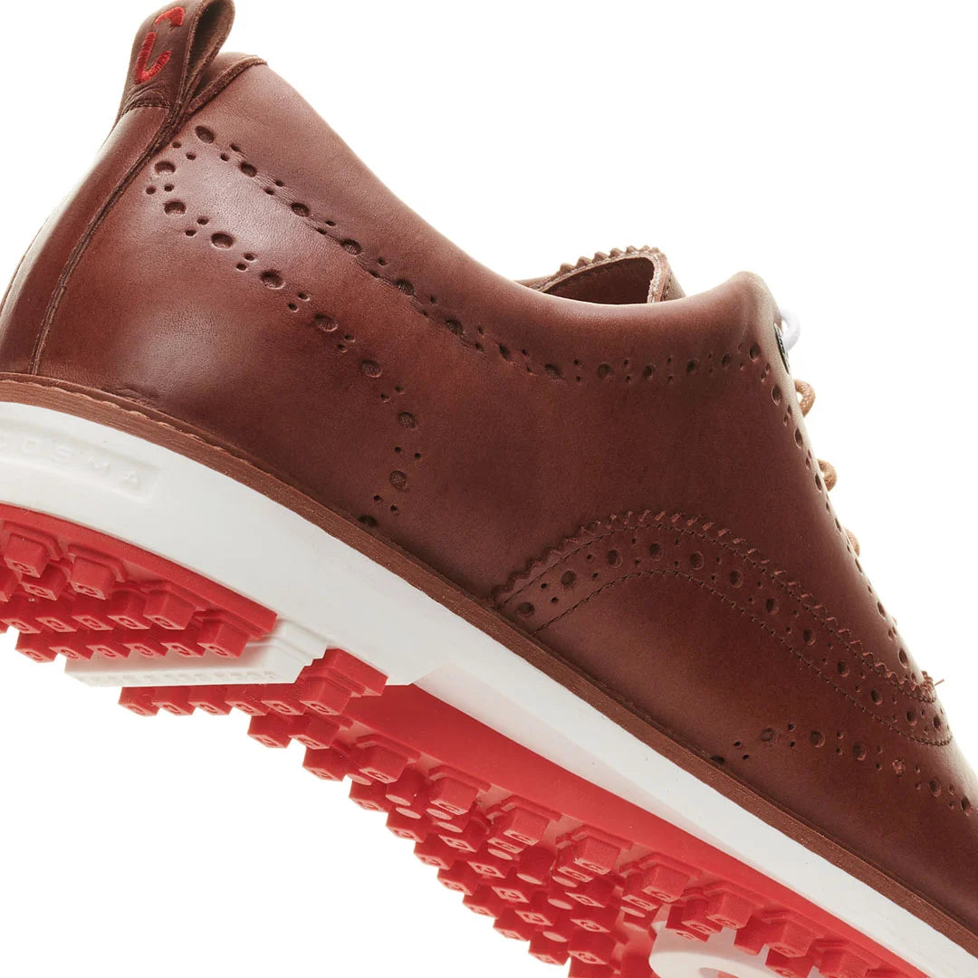 brown men's golf shoe, Duca del Cosma