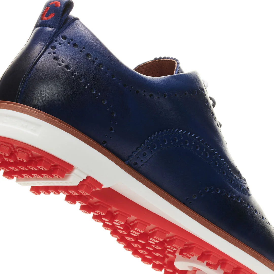 blue men's golf shoes, Duca del Cosma