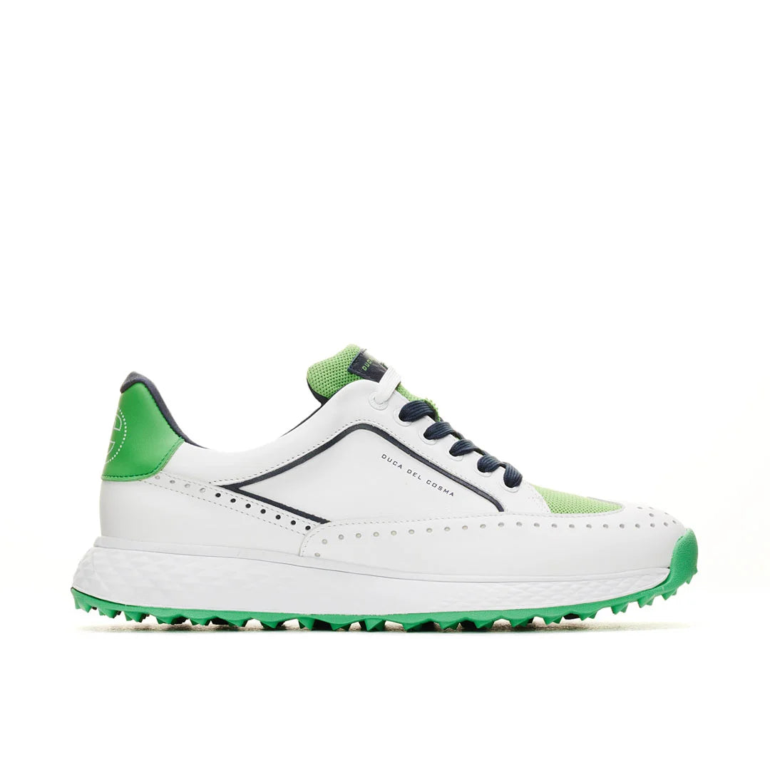 Girona White/Green Men's Golf Shoes