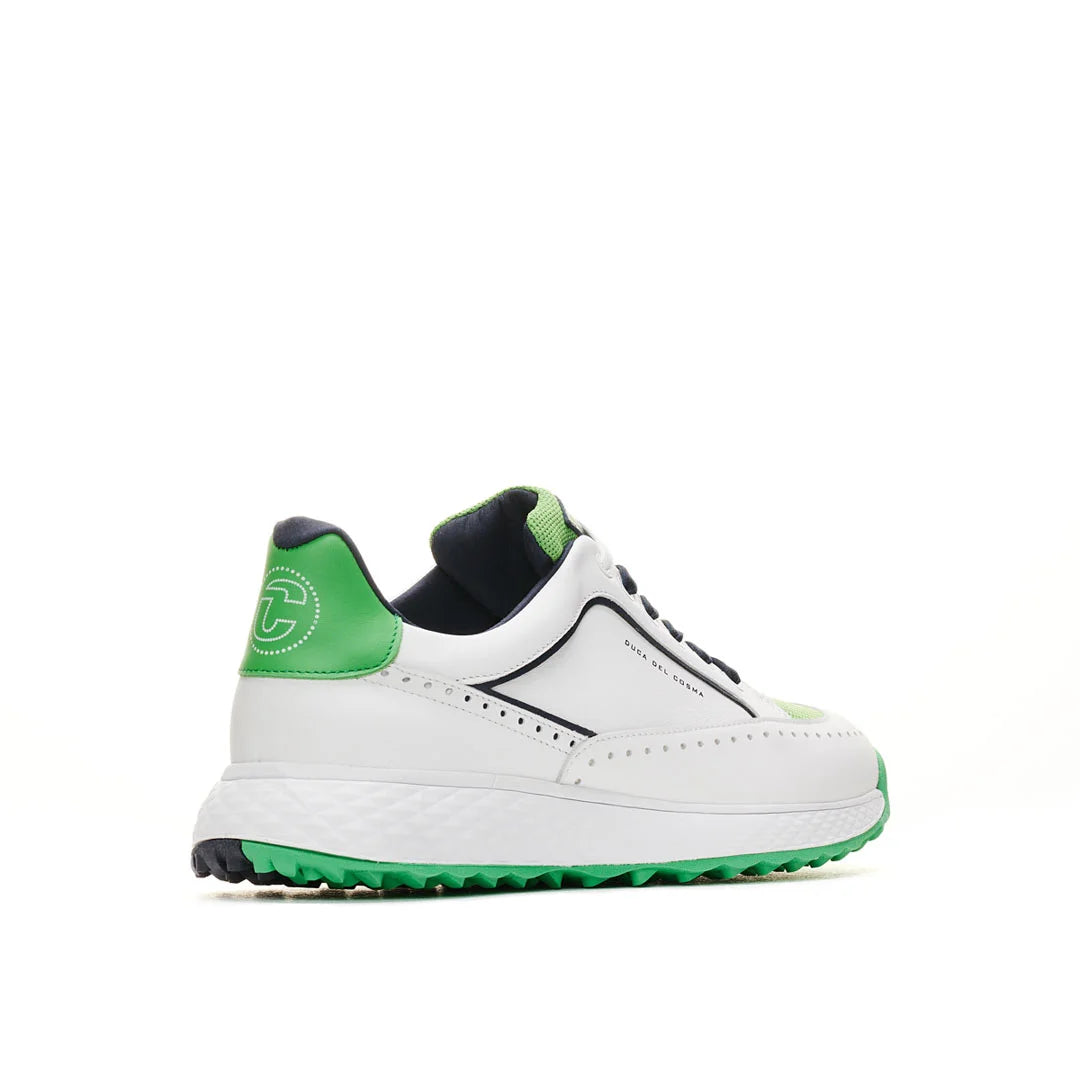 Girona White/Green Men's Golf Shoes