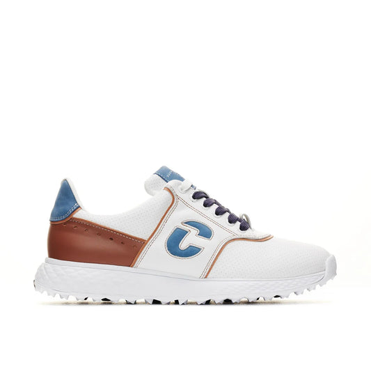 Positano  White/Cognac Men's Golf Shoes