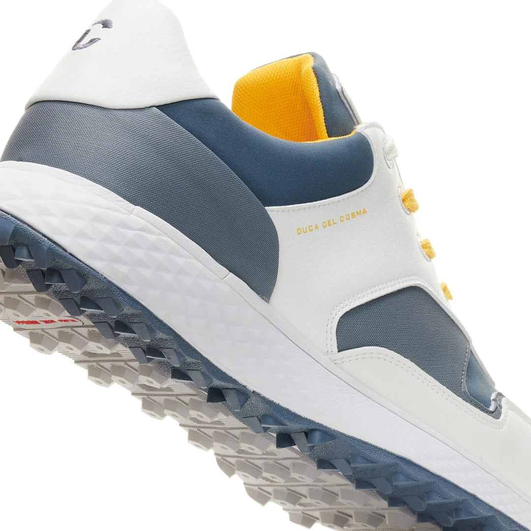 Pagani White/Grey Men's Golf Shoes