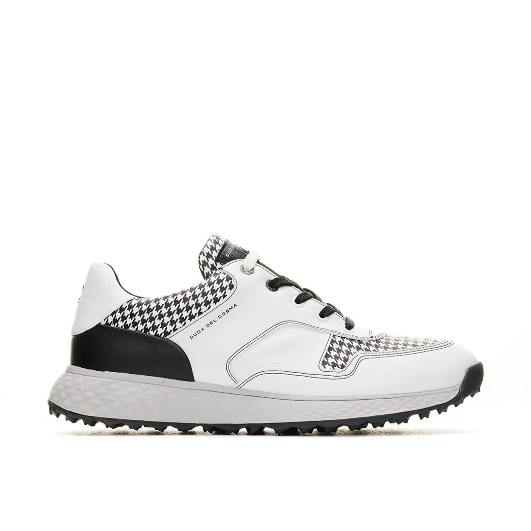 Pagani White/Black Men's Golf Shoes