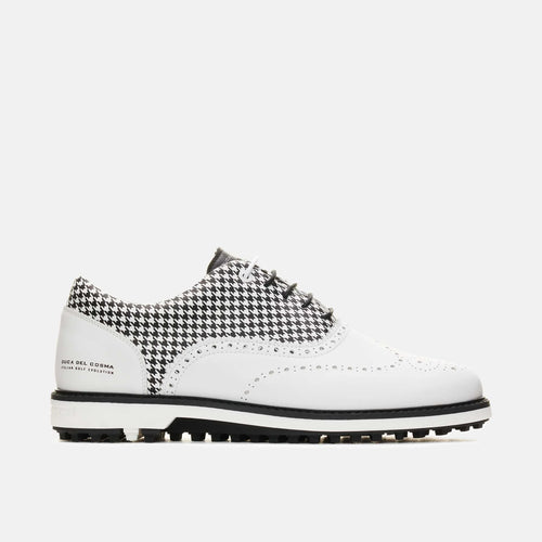 ウォルター.ジェヌイン　ゴルフシューズ　HELEN MEN ブラック-ホワイト Men's Waterproof Golf Shoes White Leather – Duca del Cosma UK
