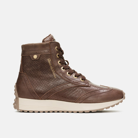 Womens Brown Golf Boot side view