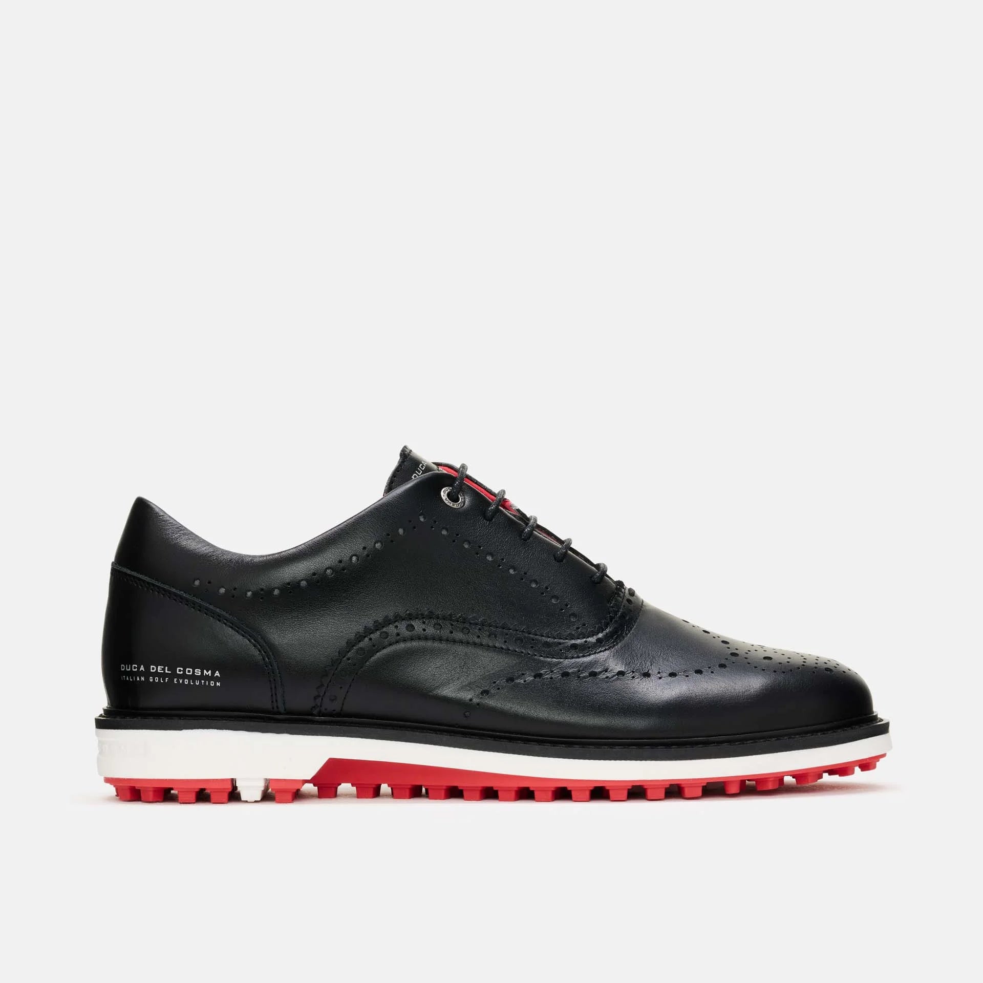 Step up your game with our sleek mens black golf shoes. 