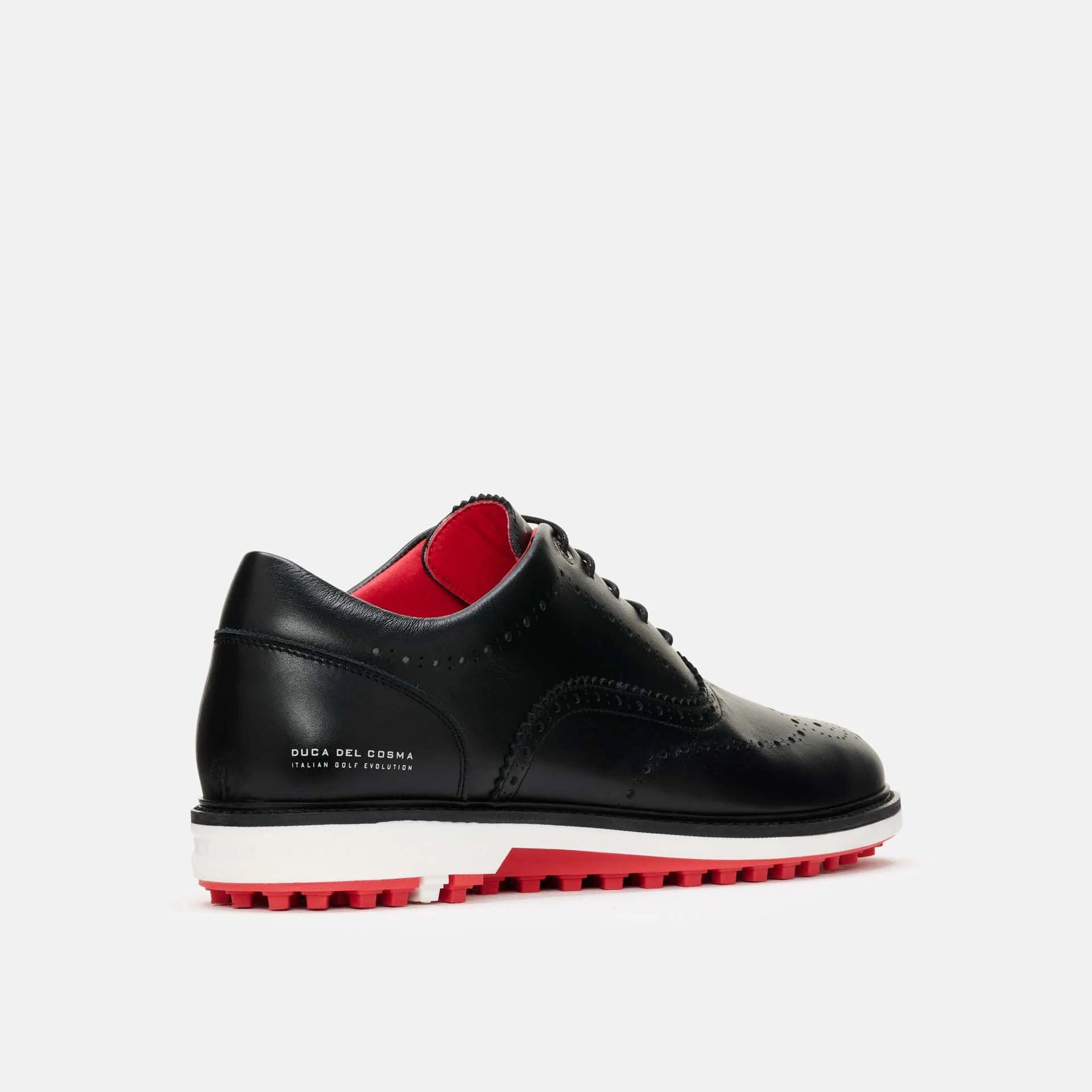 Step up your game with our sleek mens black golf shoes. 
