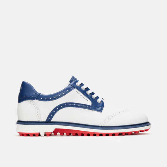 Barasso - Mens White Golf Shoes