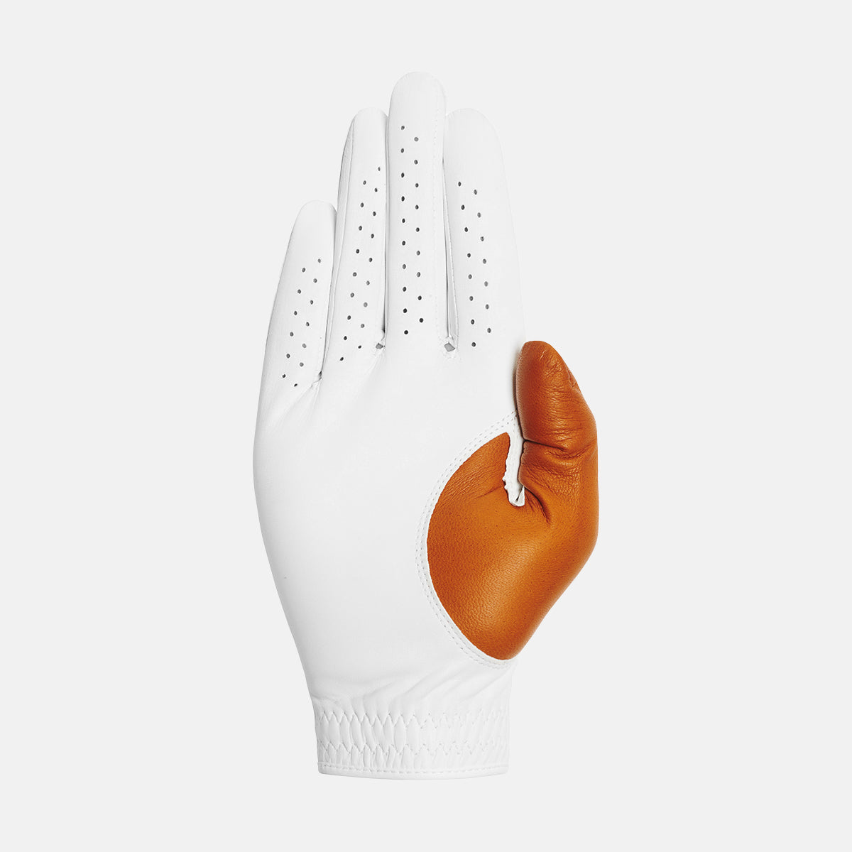 Men's Golf Glove Right Elite Pro Laguna White/Cognac