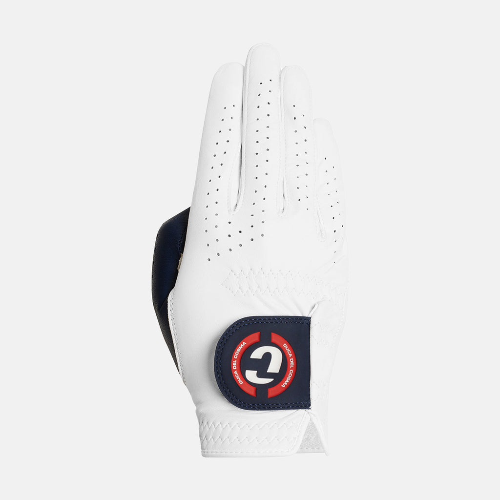 Men's Golf Glove Right Elite Pro Sentosa White/Navy