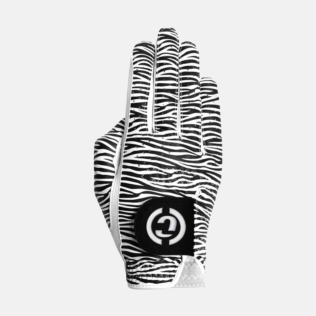 Designer Pro White/Zebra Golf Glove Right