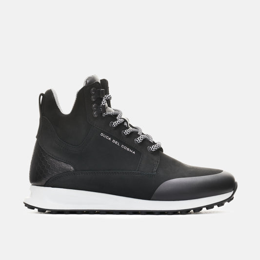 Stanford Black Leather - Men's Winter Golf Shoe 