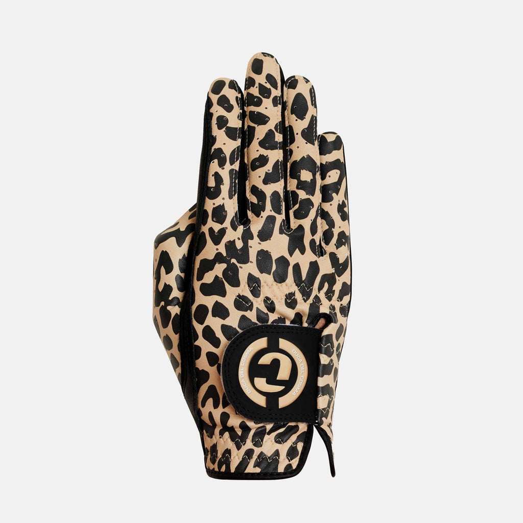 Designer Pro King Cheetah Black - Left womens golf glove