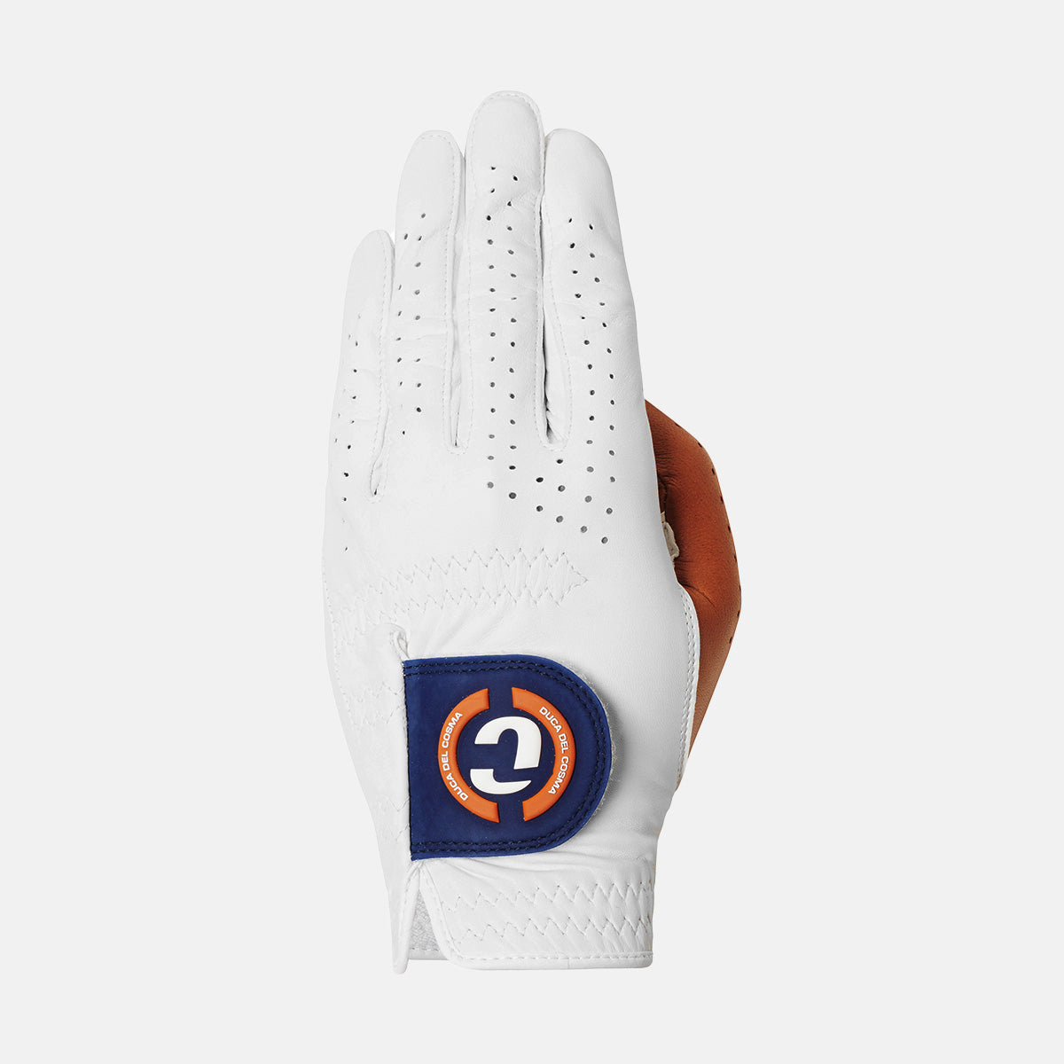 Men's Golf Glove Elite Pro Laguna White/Cognac Left
