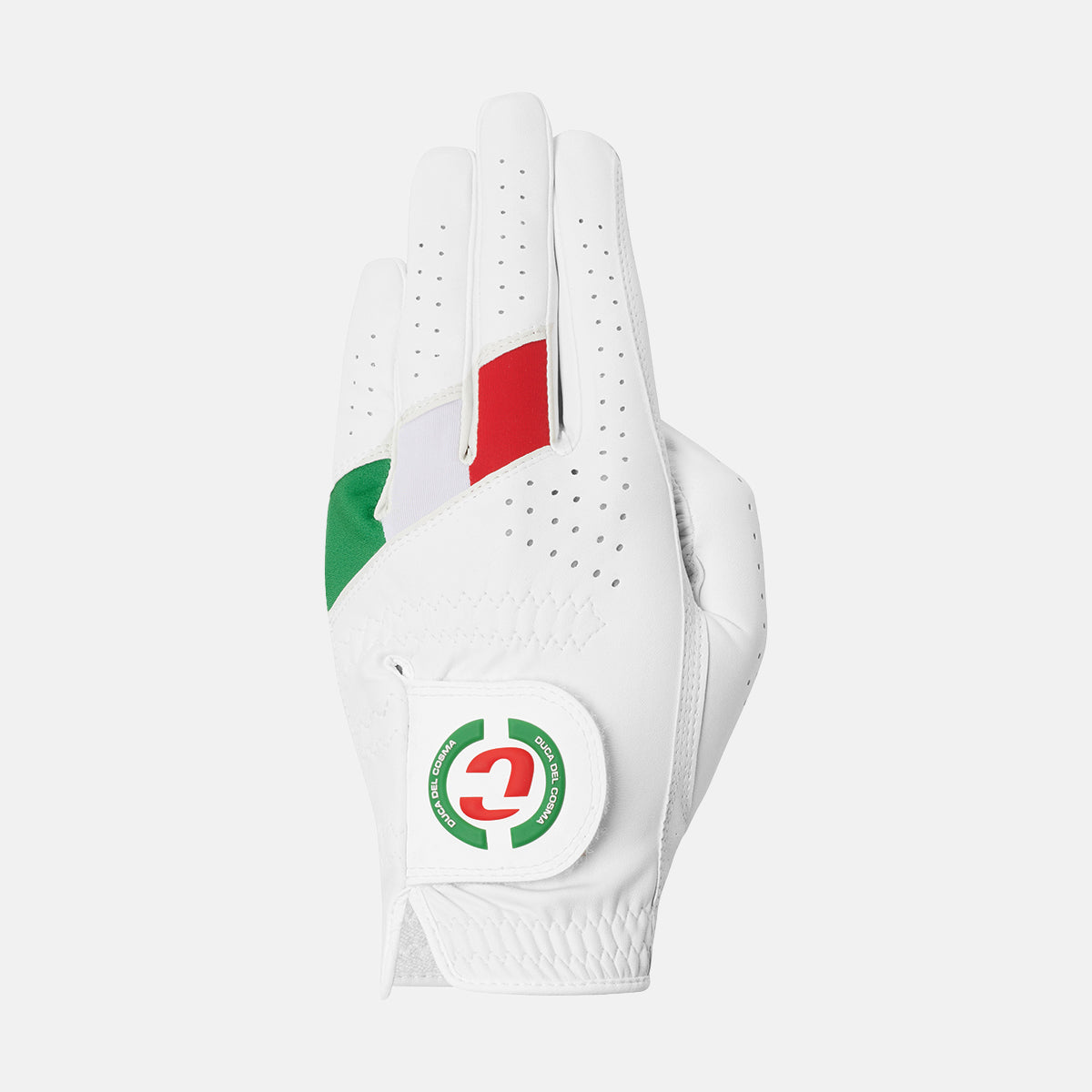Primavera White Green Red Left Hand Golf Glove