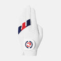 Men’s Golf Glove Left Hybrid Pro Brompton White/Navy/Red