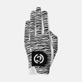 Women’s Designer Pro White/Zebra Golf Glove Left