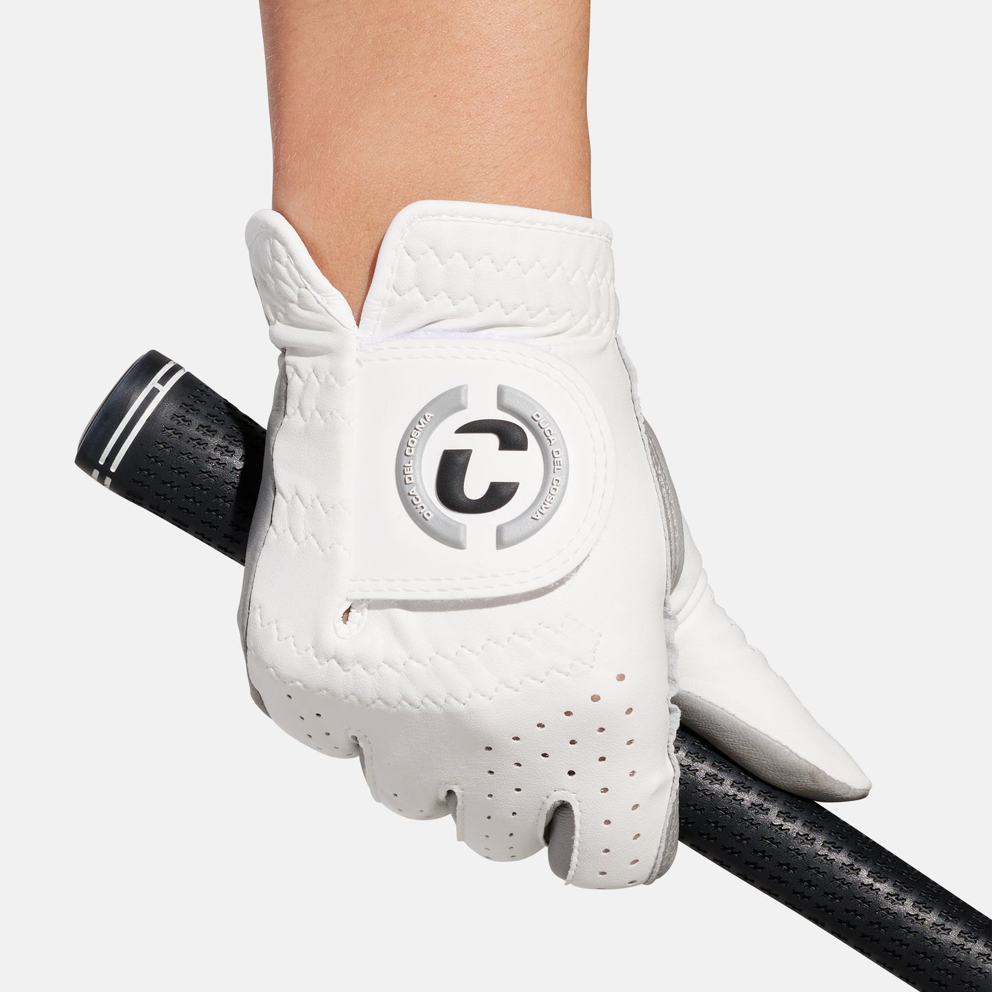 Grey Cabretta Golf Glove