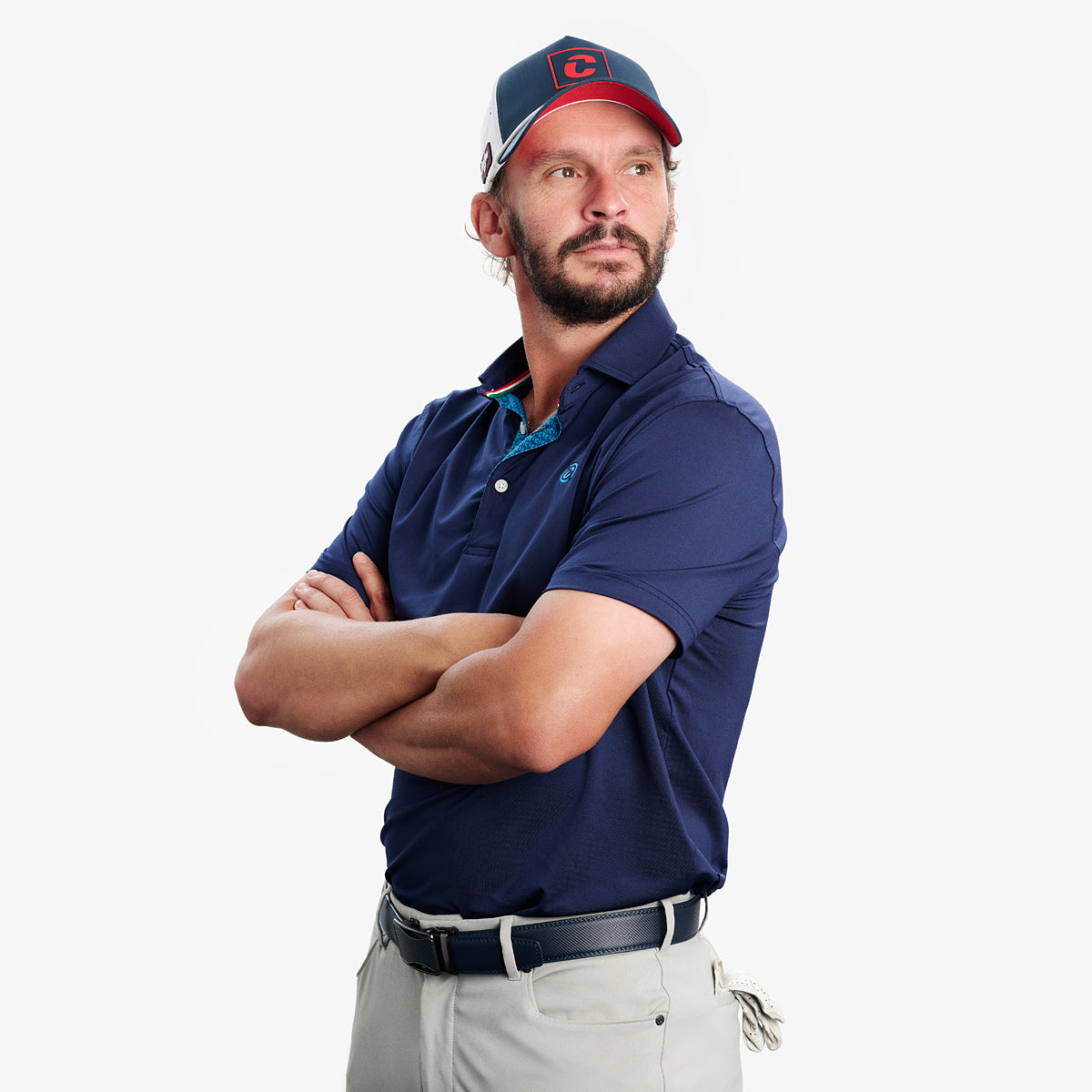 men's golf polo, Duca del Cosma 