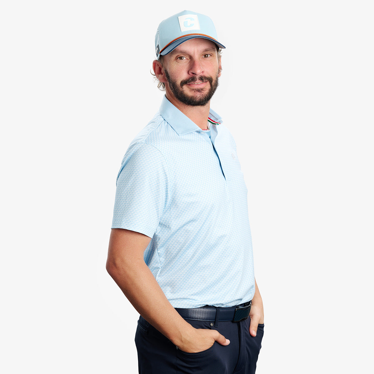 Polo Rocco - Light Blue/White