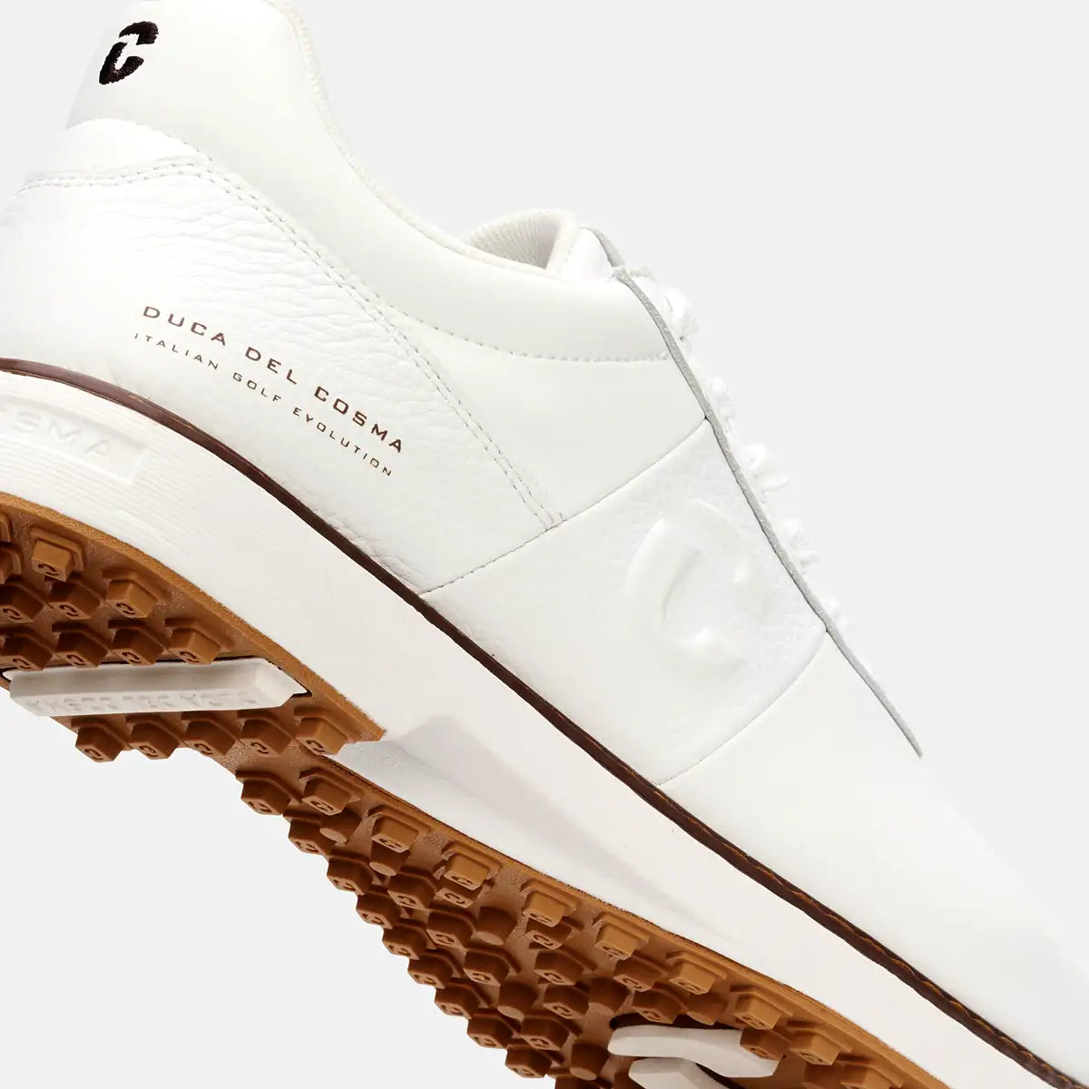 Duca Del Cosma Bosco Mens Waterproof Leather Golf Shoe - White Duca Del Cosma Bosco Mens Waterproof Leather Golf Shoe - White