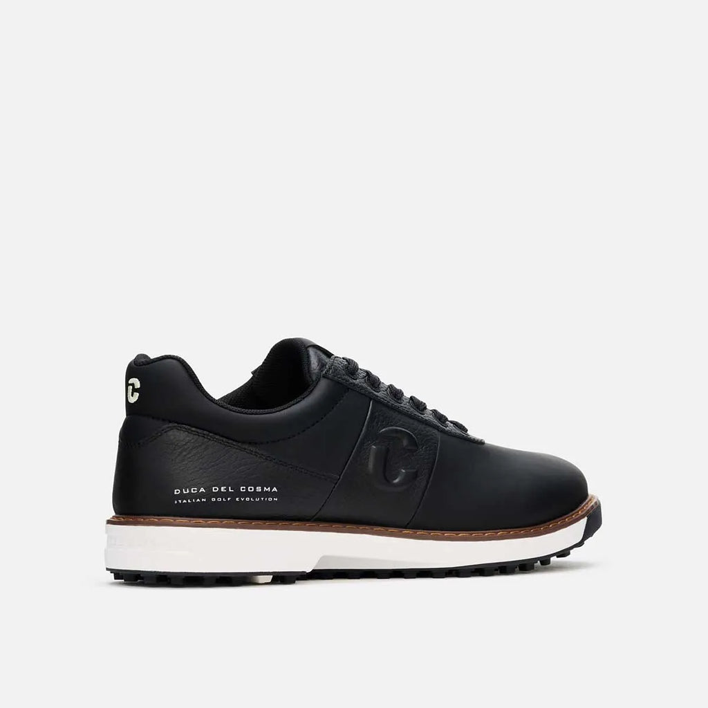 black leather golf shoes, Duca del Cosma