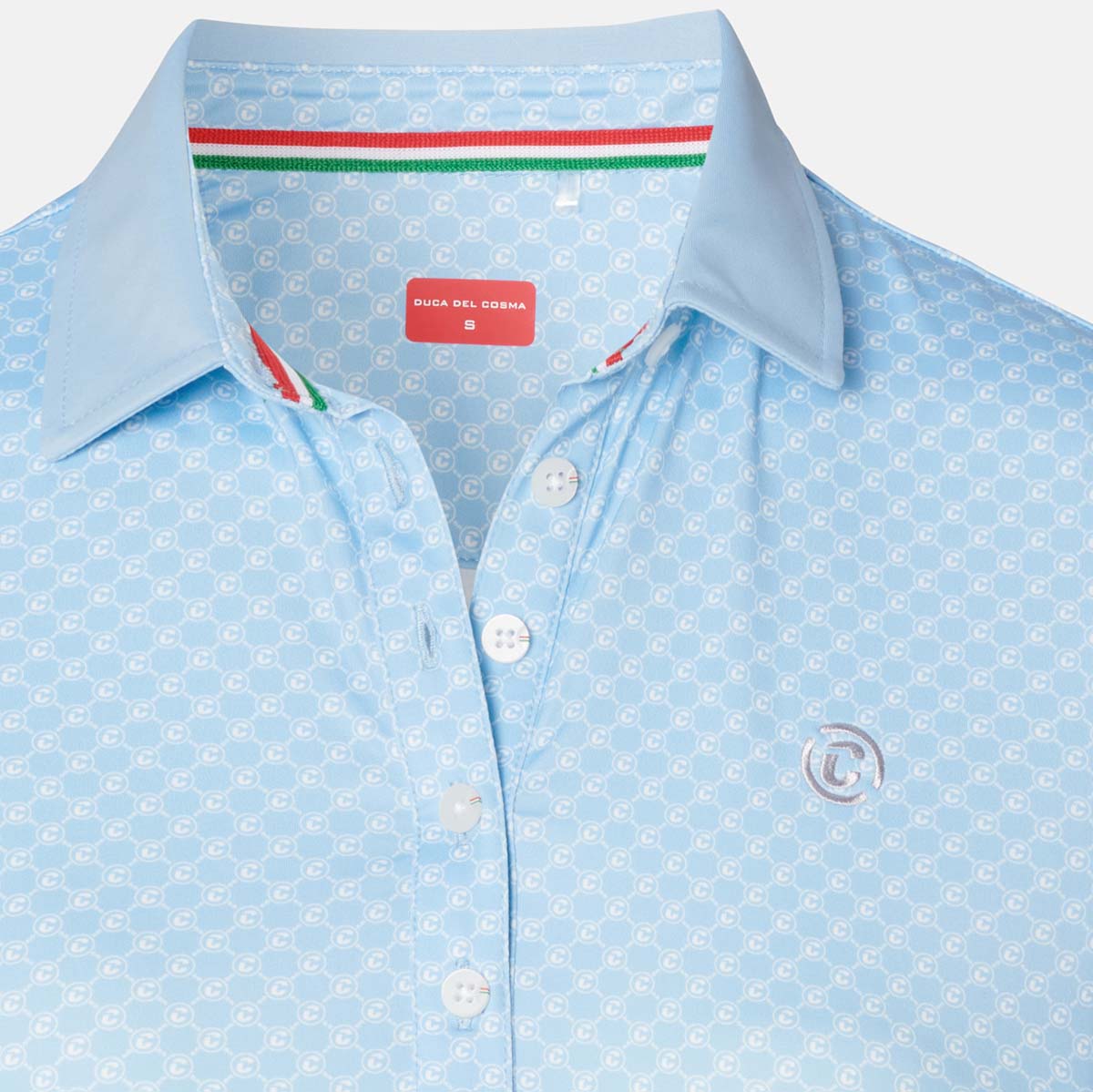 Polo Chiara - Light Blue/White