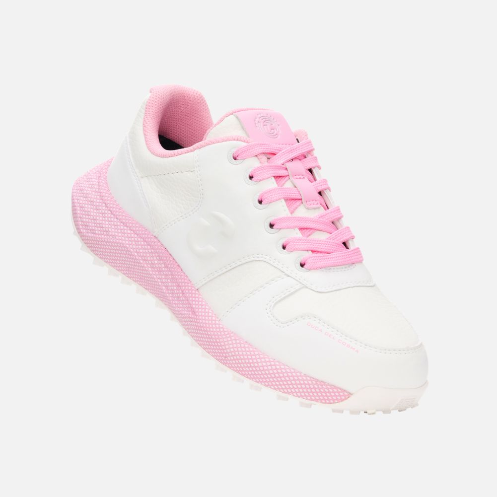Saturnia – Women's Waterproof Golf Shoes – Pink/White