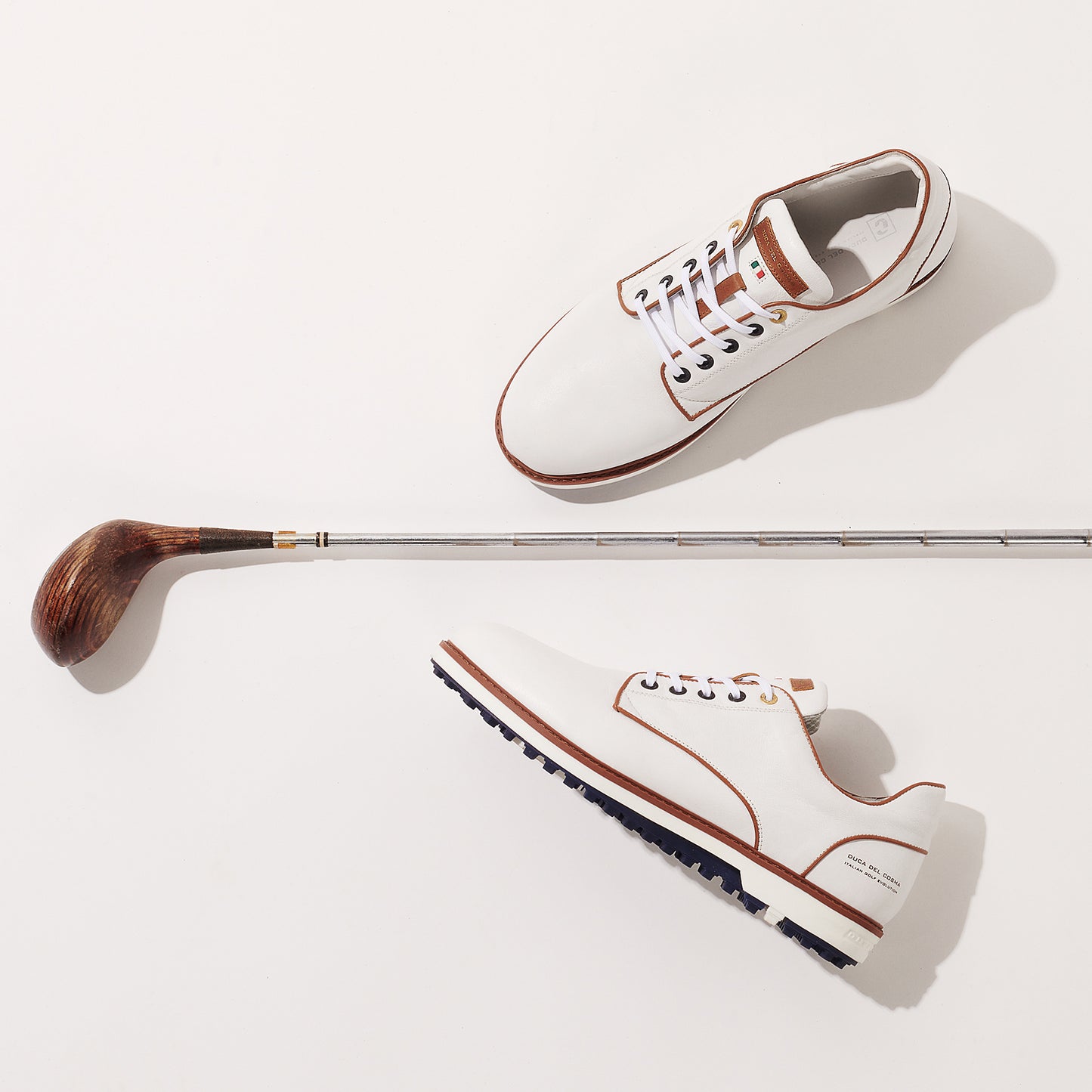 Elpaso White - Men's Golf Shoe