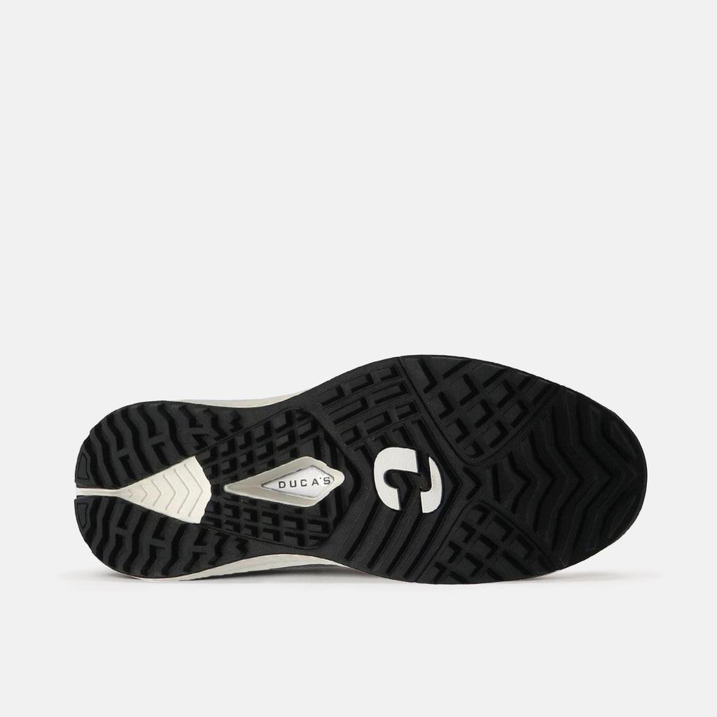 Sole of Forza Men’s Waterproof Golf Shoe breathable golf shoe image on a white background.