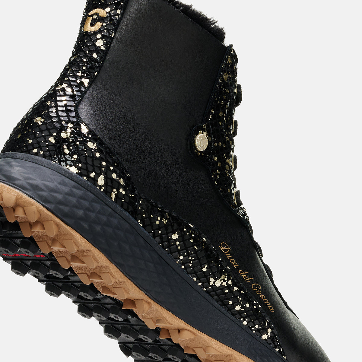 Sonesta - Black Womens Waterproof Synthetic Golf Boot heel and sole