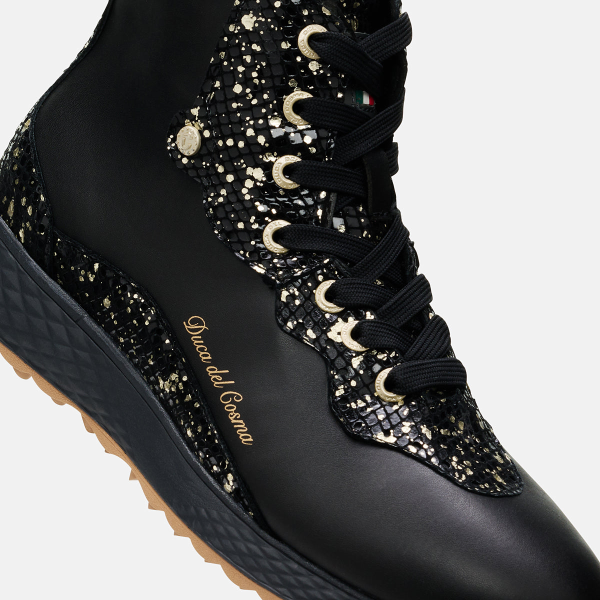 Sonesta - Black Womens Waterproof Synthetic Golf Boot close up