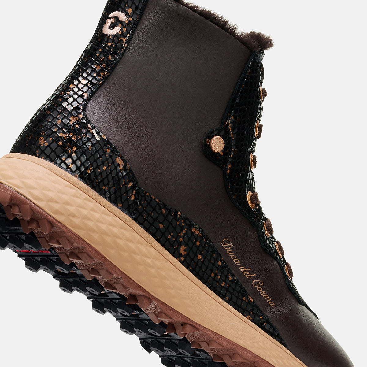Sonesta - Brown Womens Waterproof Synthetic Golf Boot heel and sole