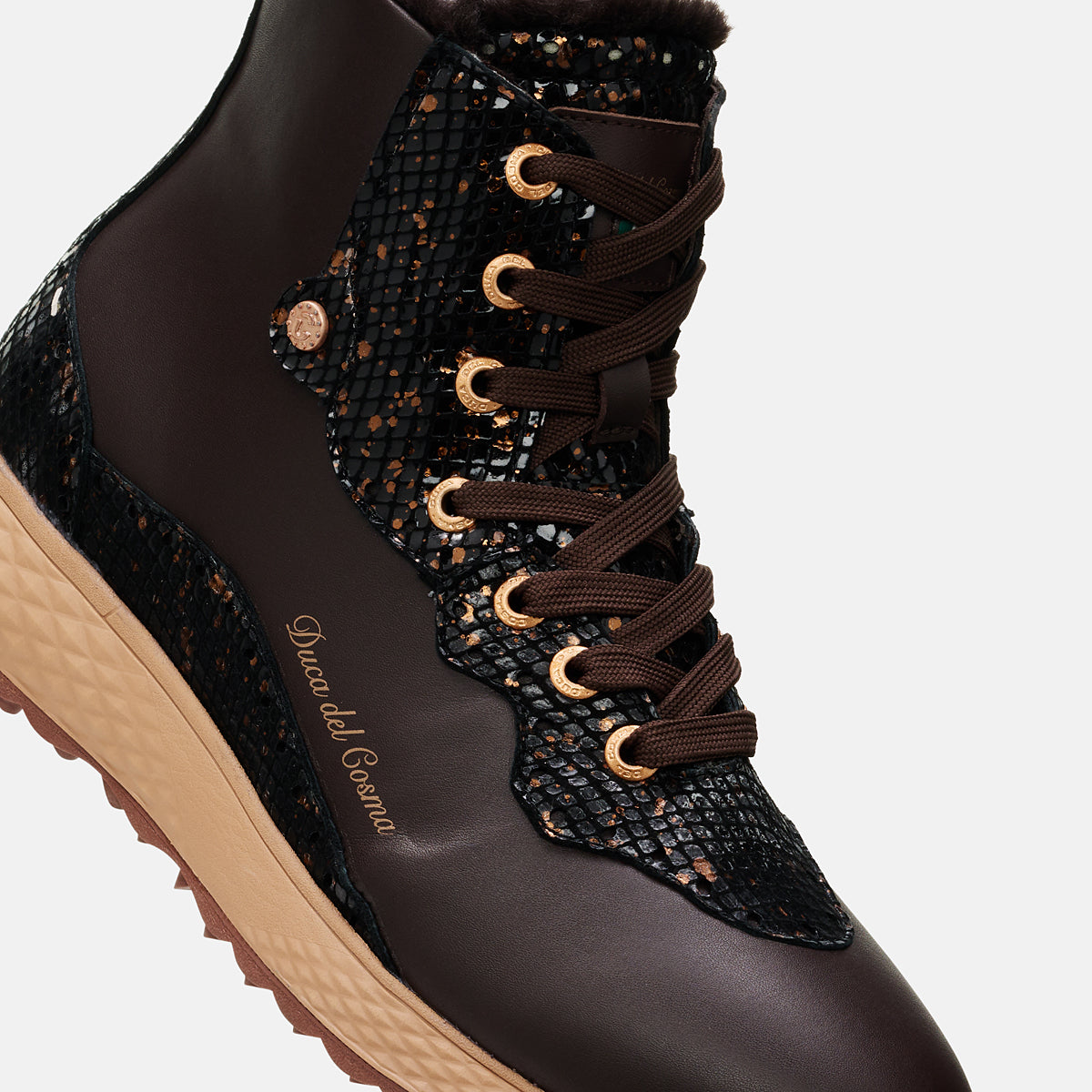Sonesta - Brown Womens Waterproof Synthetic Golf Boot close up