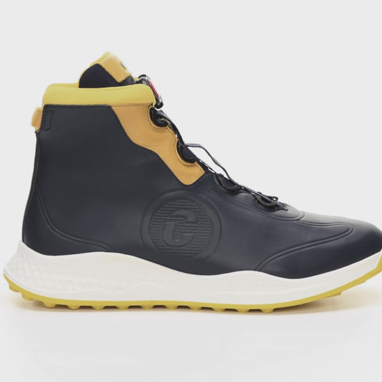 Bologna Navy/Yellow - Men's Winter Golf Shoe 
