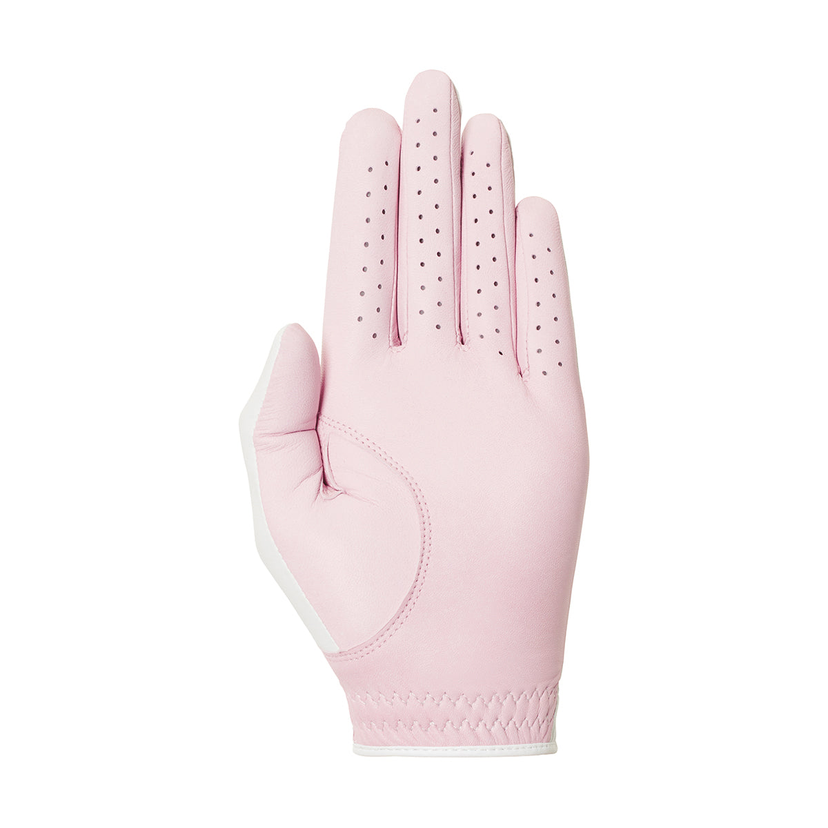 Women’s Hybrid Pro Yasmine Pink/White Golf Glove Left