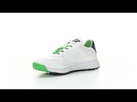 Pagani - White/Green Men's Golf Shoes