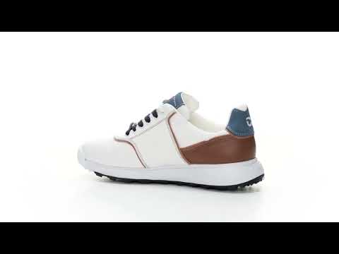 Positano  White/Cognac Men's Golf Shoes