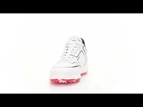 The Orlando is a men’s waterproof golf shoe developed with professional golfers